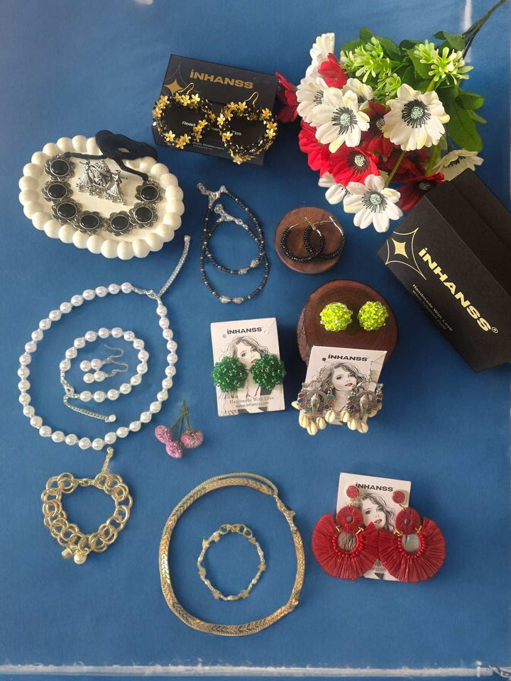 Rakhi Edition: Luxe Combo of 15 Handmade Jewels