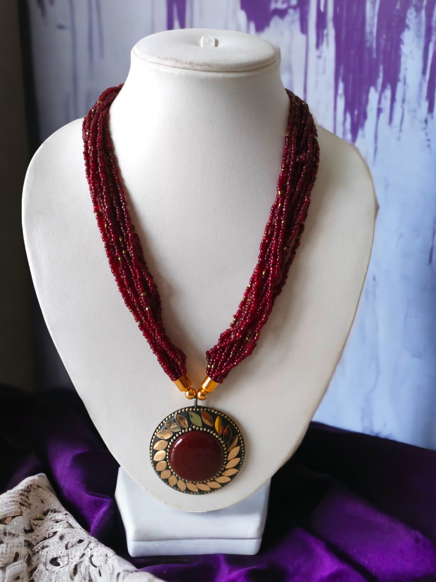 Hand Made Tibetan Beads Necklace - 13 Colours Available