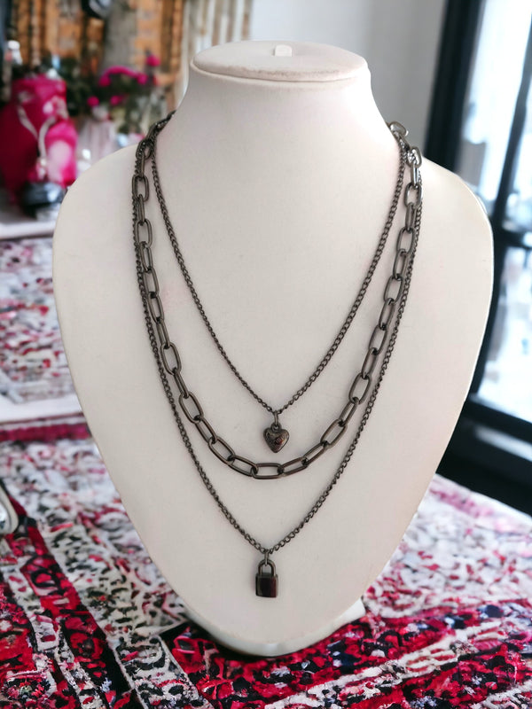 Enchanted Links: Handmade Multi-Layered Necklace