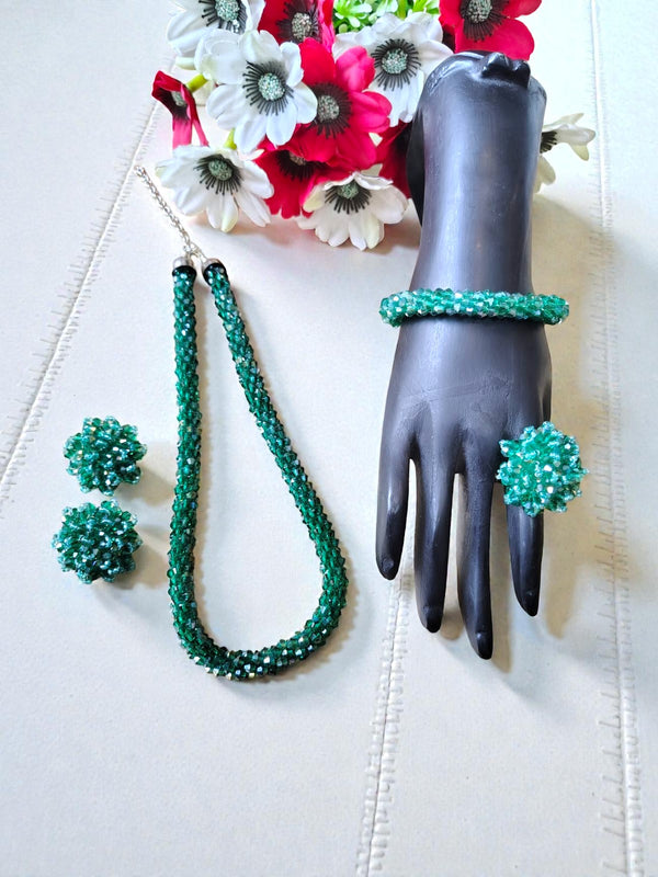 RangShine 4-in-1 Crystal Glam Set - Handmade in 3 Days - 11 Colors Available