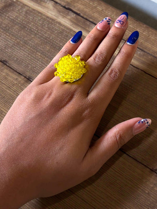 Everyday Pop Crystal Statement Ring – Small Size (11 Colours Available)