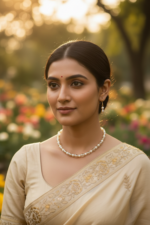 Golden Touch Pearl Crystal Set