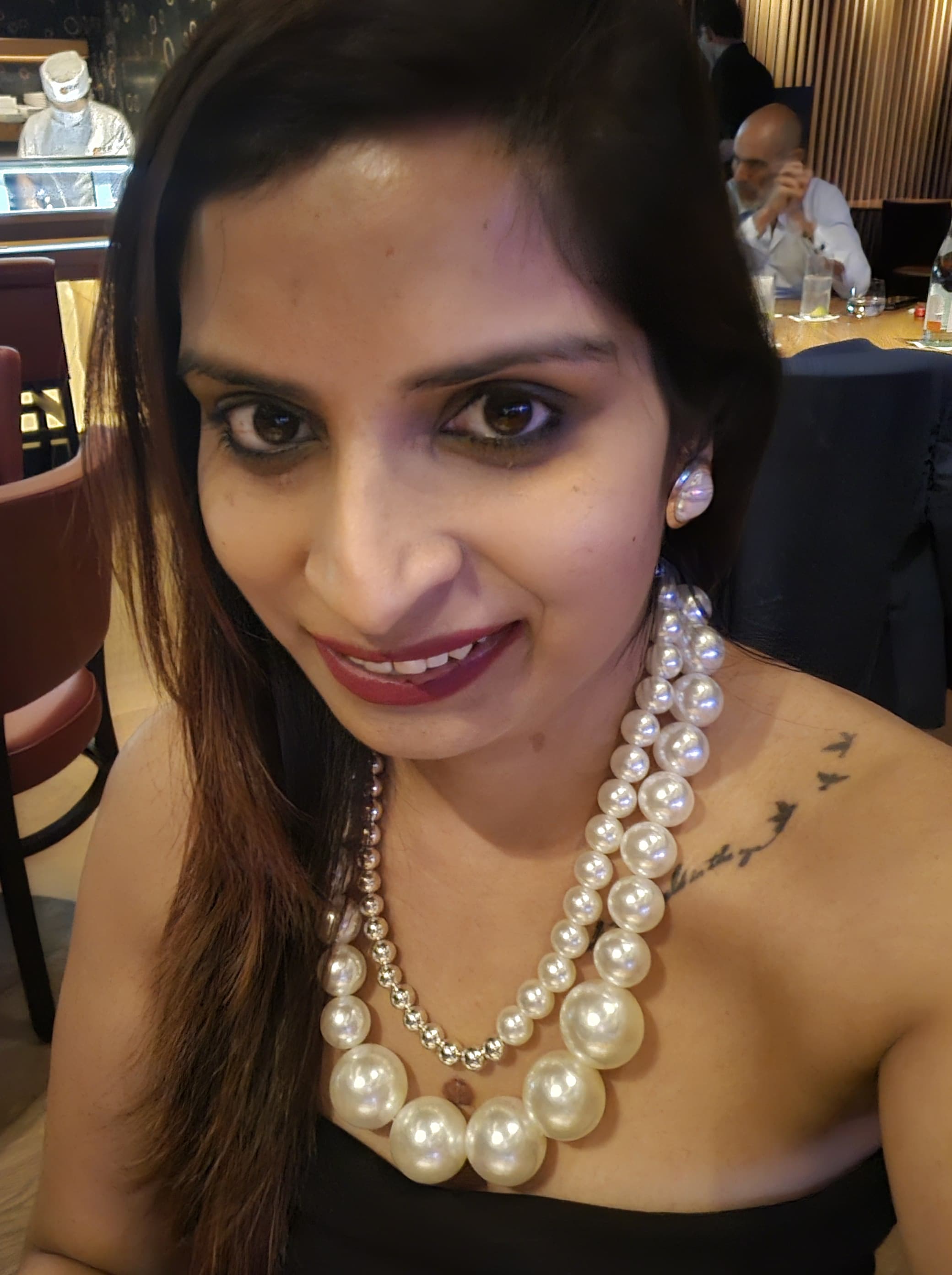 Luxe Aurora - Statement Pearl Layers Necklace - Handmade