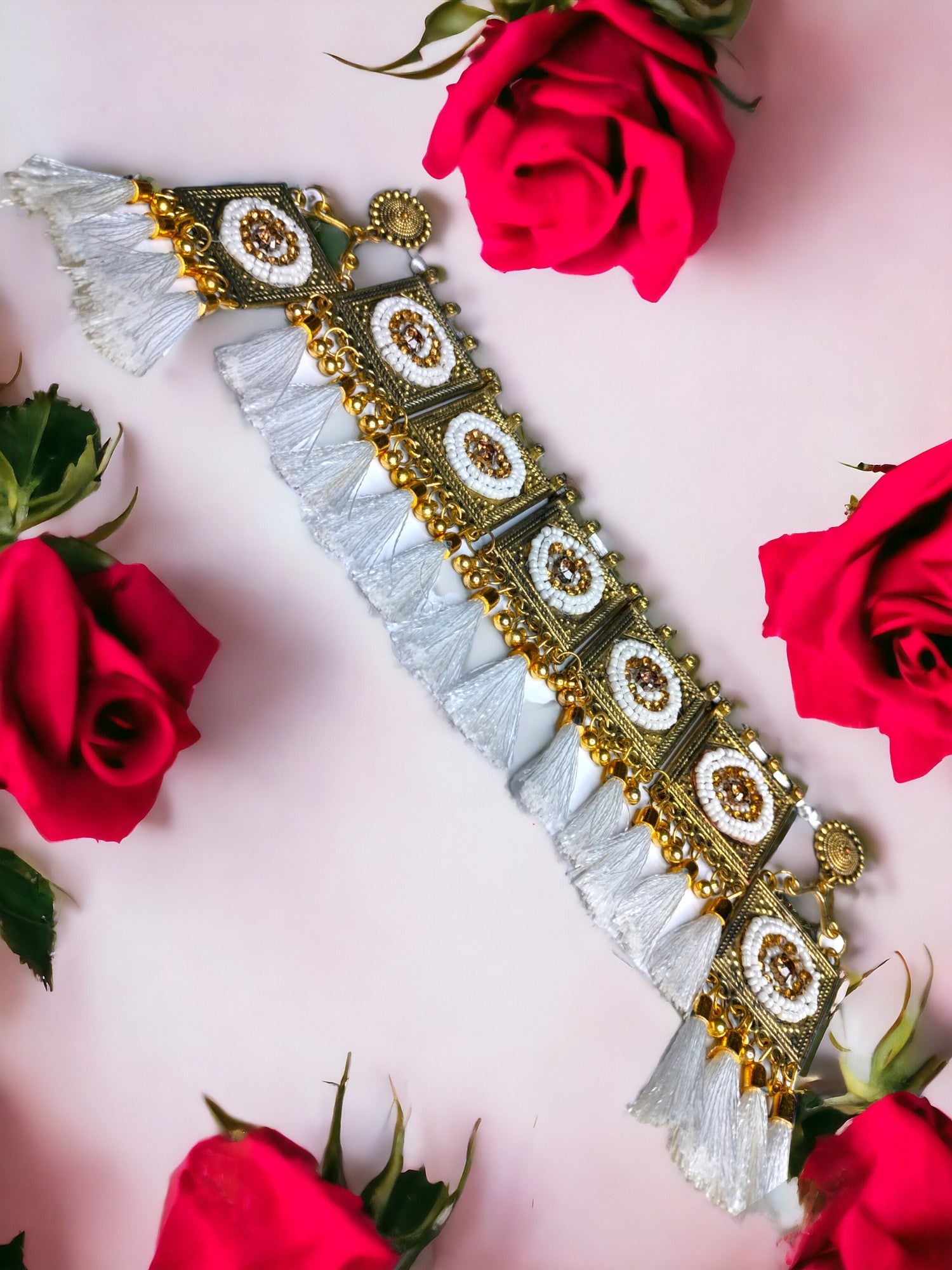 Rivaaza Oxidized Choker Set - 4 Colours Available