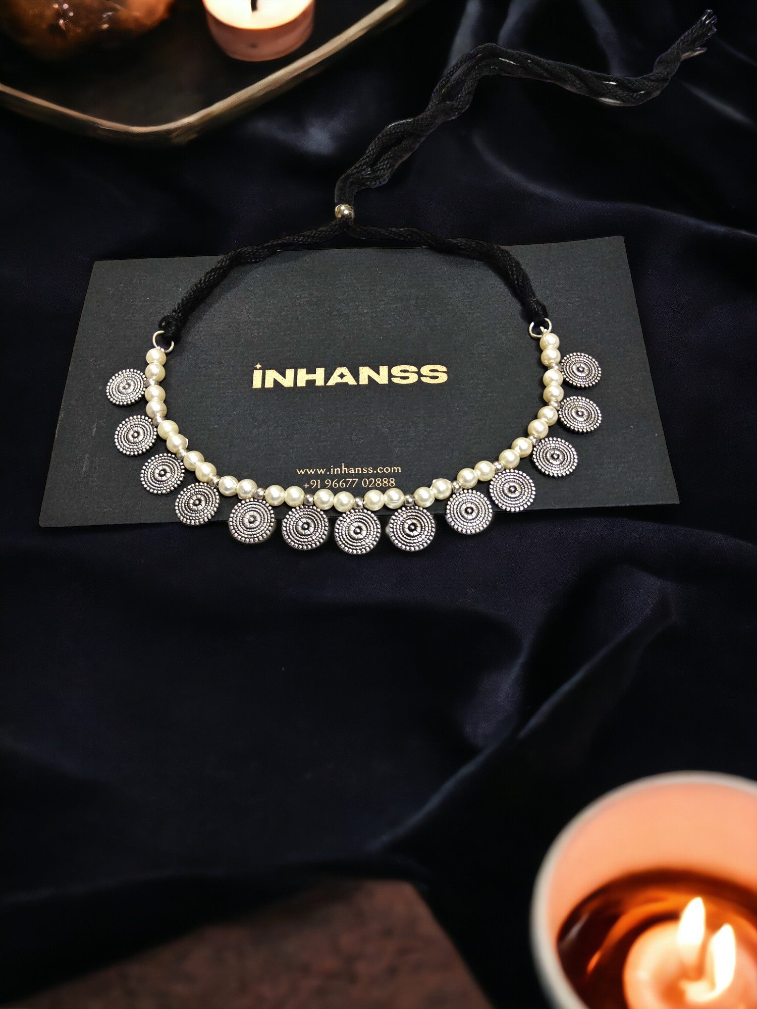Lunar Lace Choker Necklace-Handmade