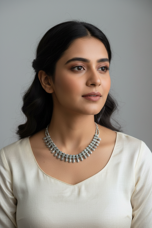 Ethereal Cascade Choker Necklace